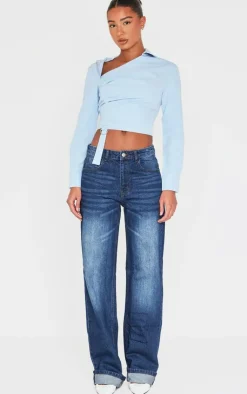 PrettyLittleThing Shirts*Ruched Buckle Asymmetric Shirt
