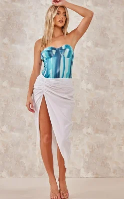 PrettyLittleThing Corsets*Printed Structured Corset Top
