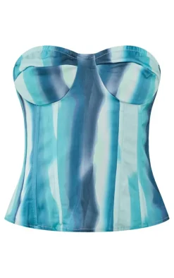 PrettyLittleThing Corsets*Printed Structured Corset Top