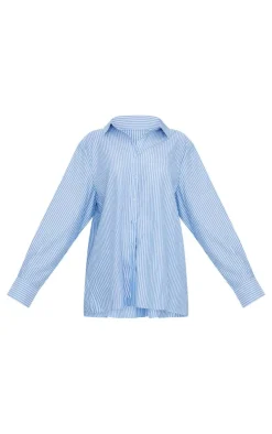 PrettyLittleThing Shirts*Striped Oversized Shirt
