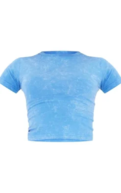 PrettyLittleThing T-Shirts*Washed Longline Cotton Fitted T-shirt