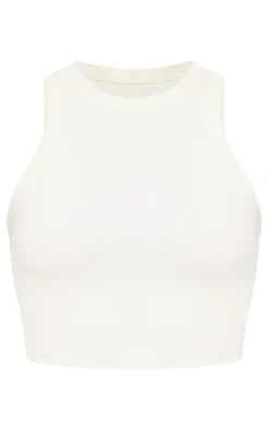 PrettyLittleThing Workout Tops*Bone Sculpt Cropped Gym Racer Top