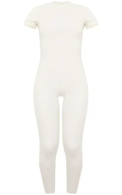 PrettyLittleThing Gym Wear*Bone Sculpt Short Sleeve Unitard