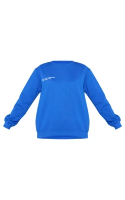 PrettyLittleThing Blue Sweatsuits*Est 2012 Oversize Sweatshirt