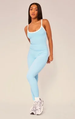 PrettyLittleThing Gym Leggings*Sculpt Panel Zip Detail Leggings