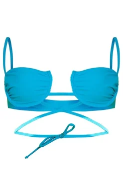 PrettyLittleThing Wrap Tops*Underwired Wrap Around Cupped Bikini Top