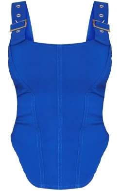PrettyLittleThing Corsets*Woven Buckle Strap Boned Corset