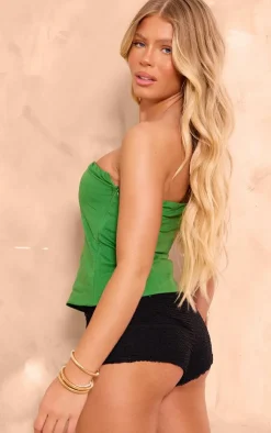 PrettyLittleThing Corsets*Linen Look Square Neck Bandeau Corset