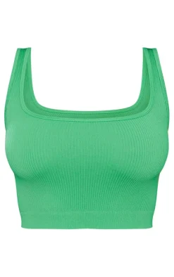 PrettyLittleThing Snatched*Snatched Rib Sleeveless Crop Top