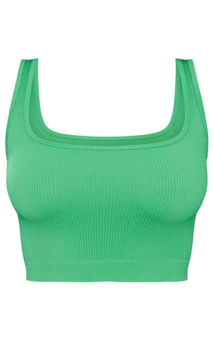 PrettyLittleThing Snatched*Snatched Rib Sleeveless Crop Top