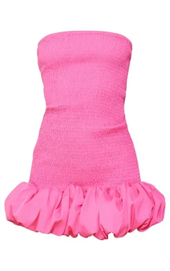 Shirred Bandeau Bodycon Dress-PrettyLittleThing Sale