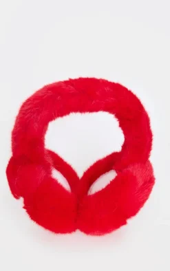 PrettyLittleThing Winter Accessories*Faux Fur Star Ear Muffs