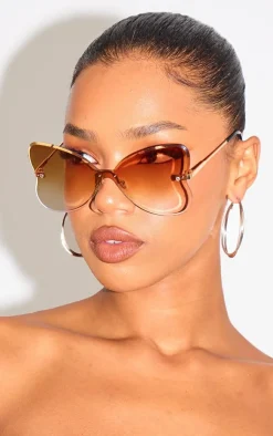 PrettyLittleThing Sunglasses*Frameless Heart Lens Sunglasses