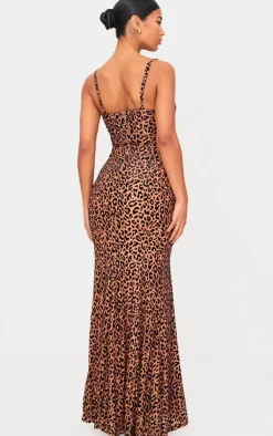 Animal Devore Maxi Dress-PrettyLittleThing