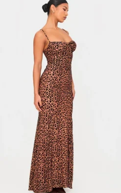 Animal Devore Maxi Dress-PrettyLittleThing
