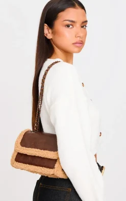 PrettyLittleThing Crossbody Bags*Borg Trim Multiway Cross Body Bag