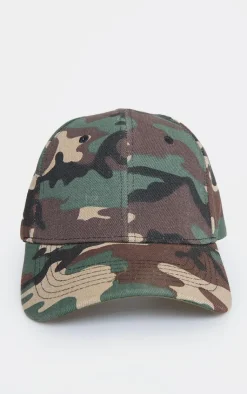PrettyLittleThing Baseball Caps*Camo Print Cap