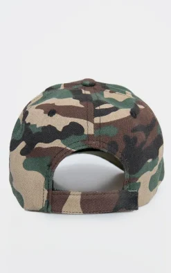 PrettyLittleThing Baseball Caps*Camo Print Cap