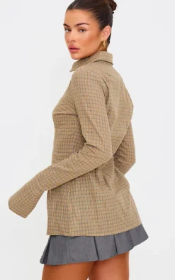 PrettyLittleThing Shirts*Check Woven Fitted Shirt