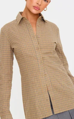 PrettyLittleThing Shirts*Check Woven Fitted Shirt