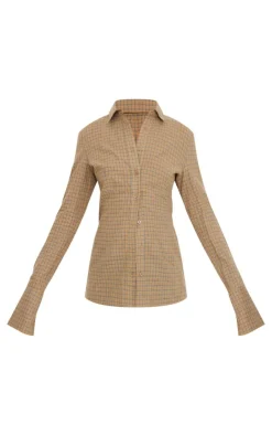 PrettyLittleThing Shirts*Check Woven Fitted Shirt