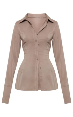 PrettyLittleThing Shirts*Chiffon Fitted Shirt