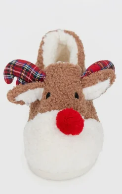 PrettyLittleThing Christmas Gifts*3D Reindeer Slippers