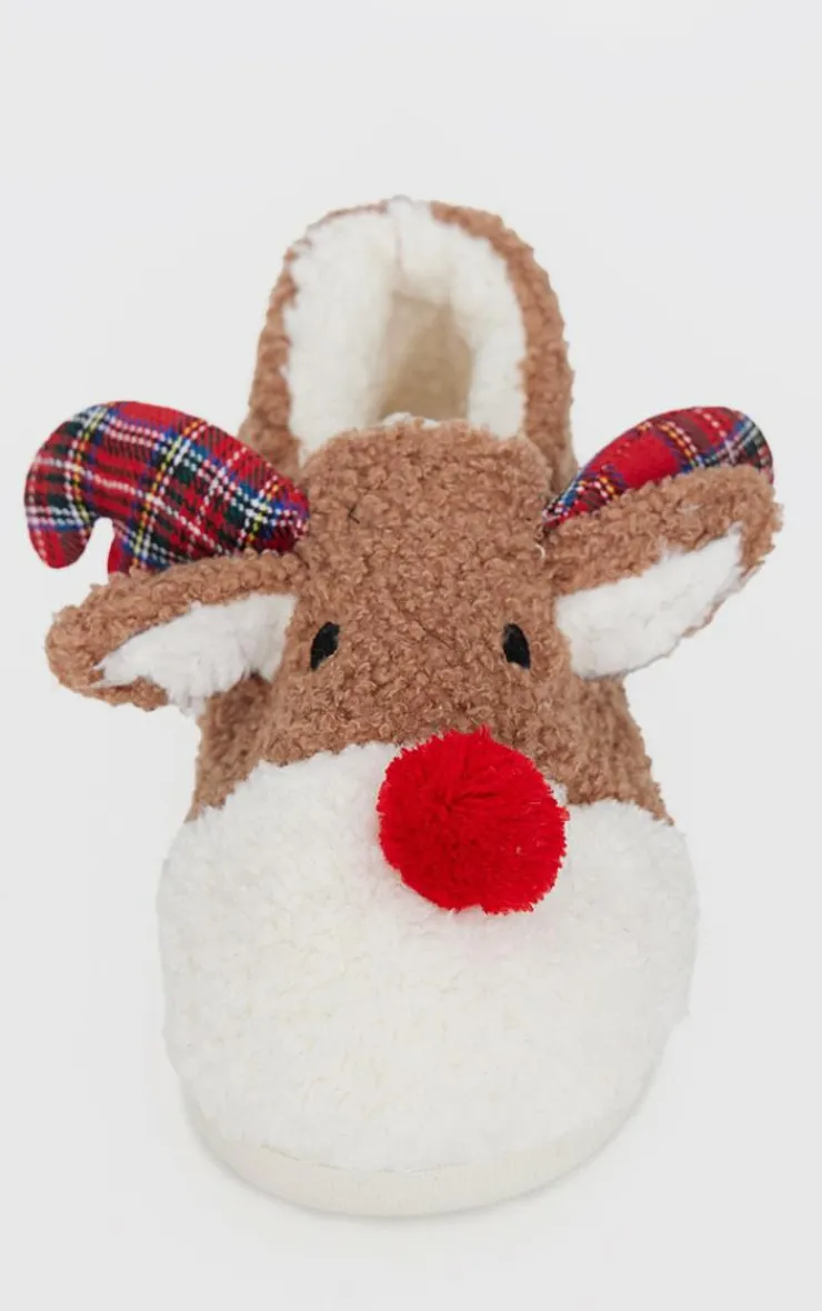 PrettyLittleThing Christmas Gifts*3D Reindeer Slippers