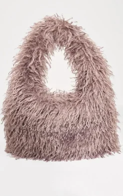PrettyLittleThing Shoppers*Faux Fur Large Tote Bag