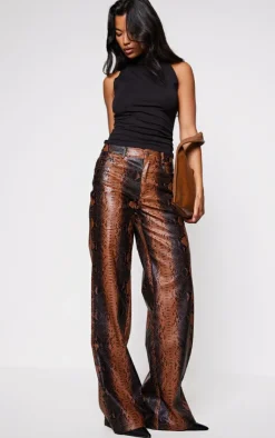 Faux Snakeskin Pants-PrettyLittleThing Best