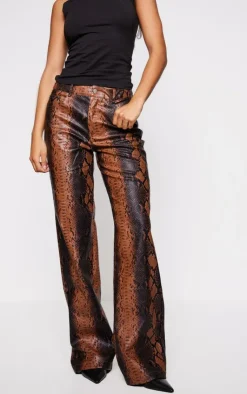 Faux Snakeskin Pants-PrettyLittleThing Best