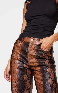 Faux Snakeskin Pants-PrettyLittleThing Best
