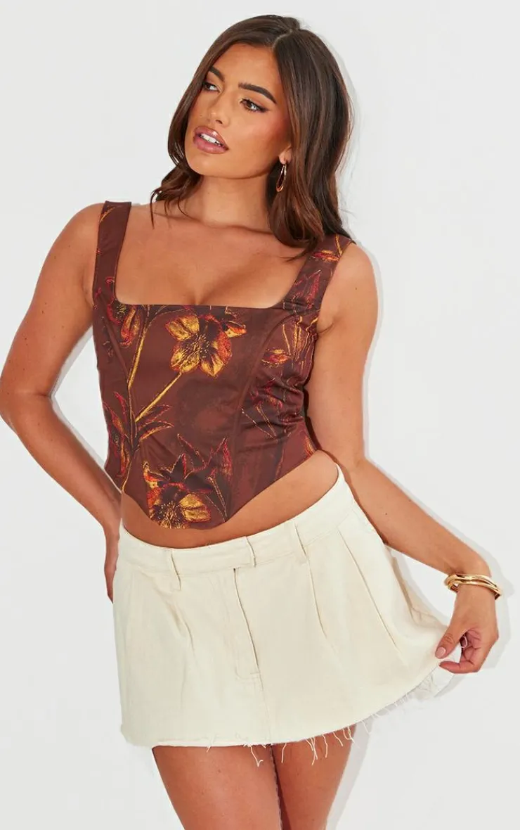 PrettyLittleThing Corsets*Floral Corset