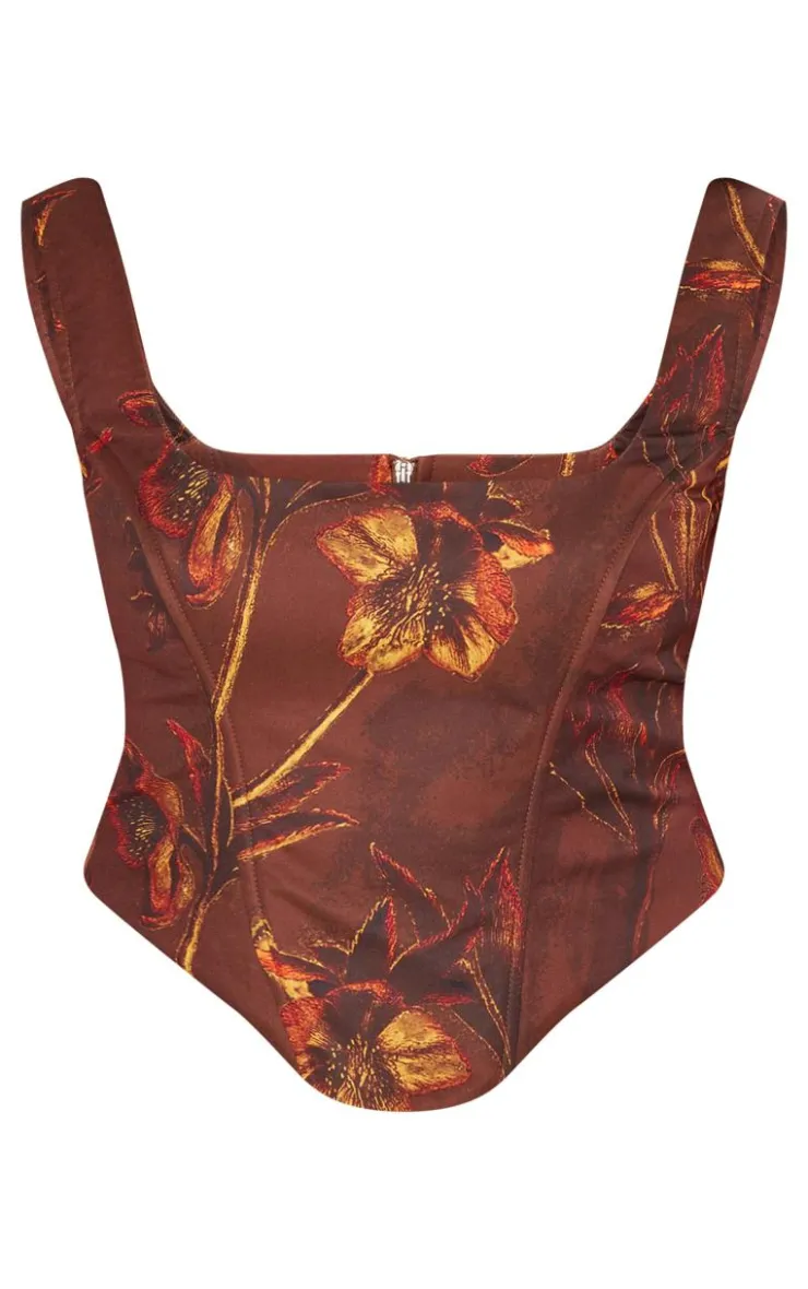 PrettyLittleThing Corsets*Floral Corset