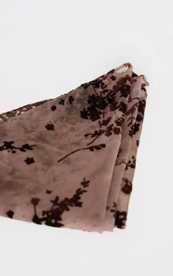 PrettyLittleThing Hair Accessories*Floral Devore Soft Touch Bandana