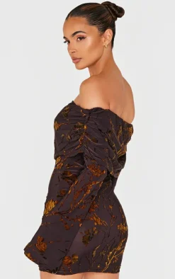 Foldover Devoure Mini Dress-PrettyLittleThing Clearance