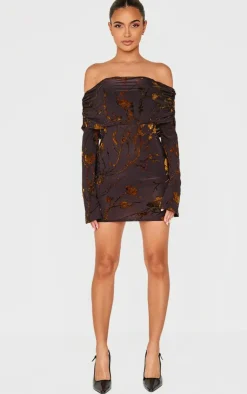 Foldover Devoure Mini Dress-PrettyLittleThing Clearance