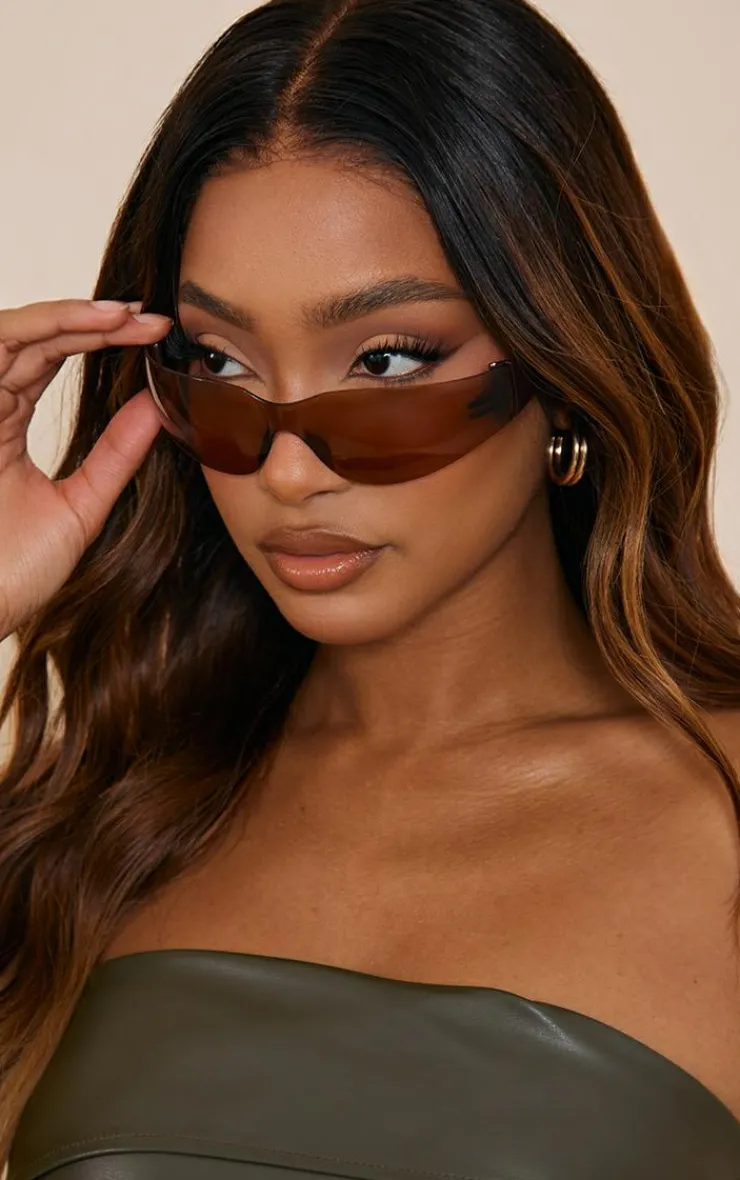 PrettyLittleThing Visor Sunglasses*Lens Frameless Sporty Visor Sunglasses