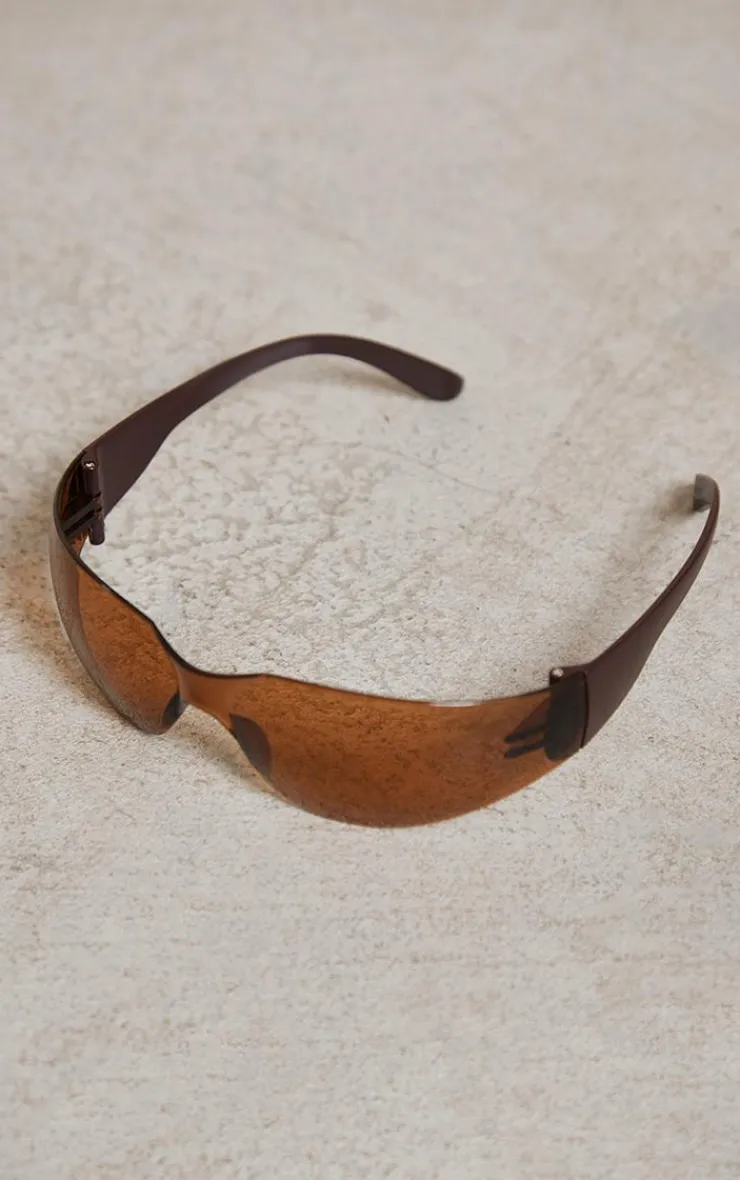 PrettyLittleThing Visor Sunglasses*Lens Frameless Sporty Visor Sunglasses