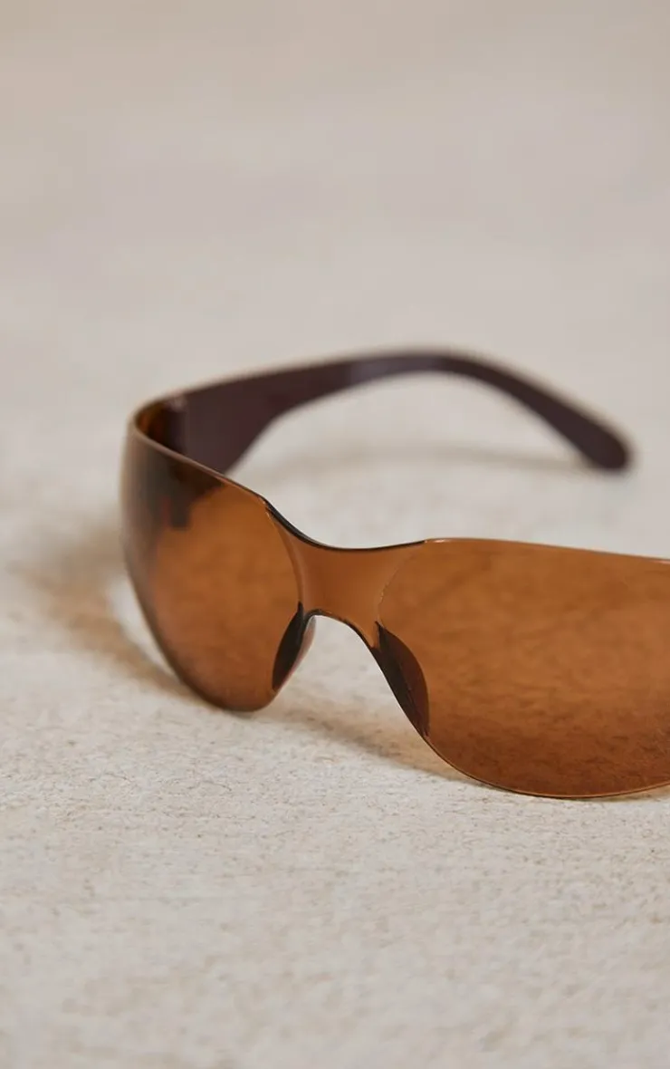 PrettyLittleThing Visor Sunglasses*Lens Frameless Sporty Visor Sunglasses