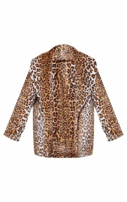 PrettyLittleThing Faux Fur Coats*Leopard Faux Fur Midi Coat