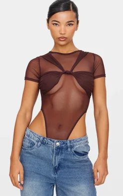 Mesh Knot Bust Panel Detail Body-PrettyLittleThing