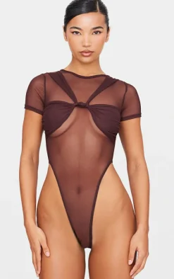 Mesh Knot Bust Panel Detail Body-PrettyLittleThing