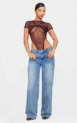 Mesh Knot Bust Panel Detail Body-PrettyLittleThing