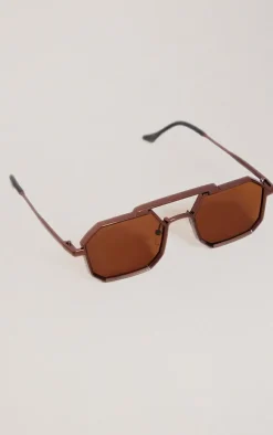 PrettyLittleThing Aviator Sunglasses*Metal Thick Frame Aviator Sunglasses