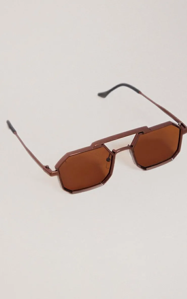 PrettyLittleThing Aviator Sunglasses*Metal Thick Frame Aviator Sunglasses