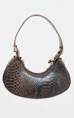 PrettyLittleThing Shoulder Bags*Mini Croc Shoulder Bag