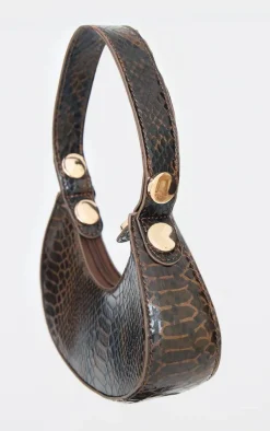 PrettyLittleThing Shoulder Bags*Mini Croc Shoulder Bag