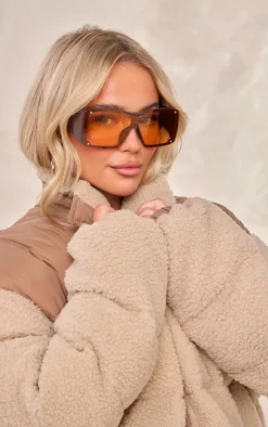 PrettyLittleThing Oversized Sunglasses*Oversized Thick Arm Detail Squared Sunglasses