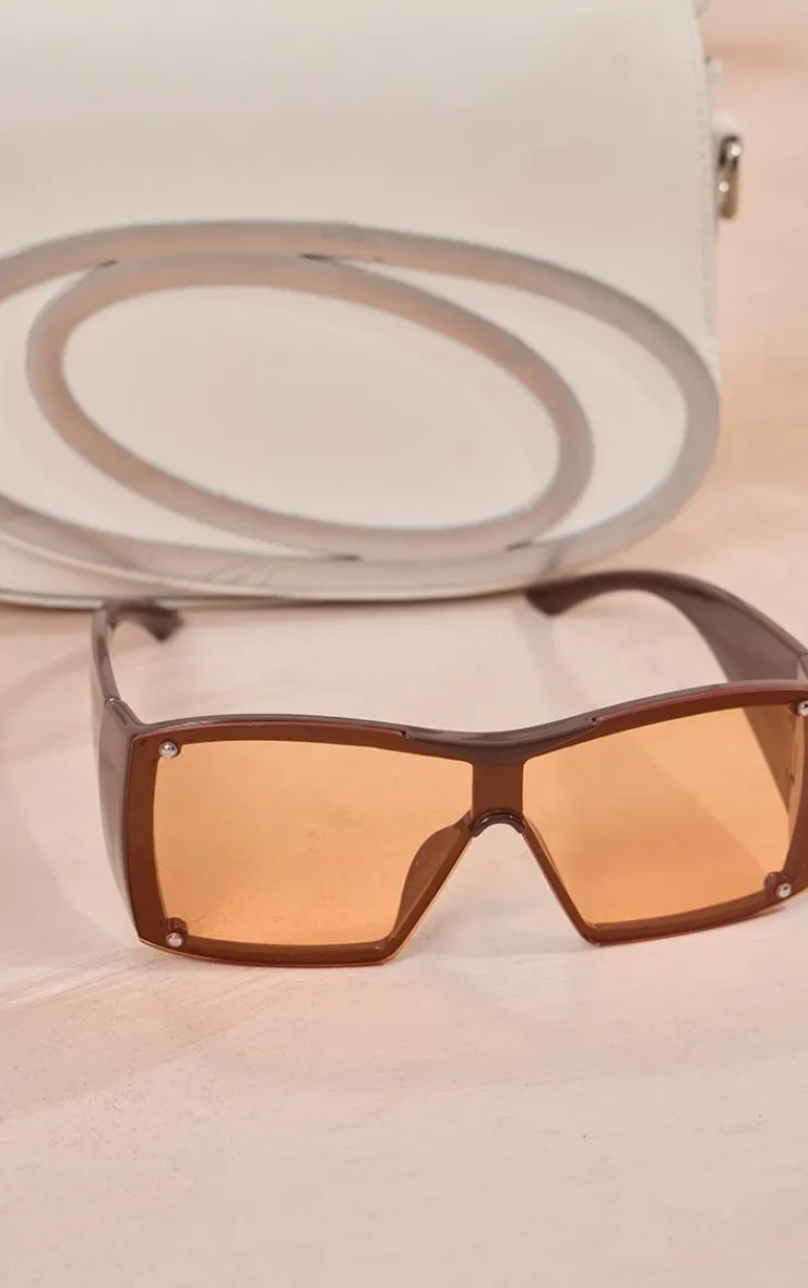 PrettyLittleThing Oversized Sunglasses*Oversized Thick Arm Detail Squared Sunglasses